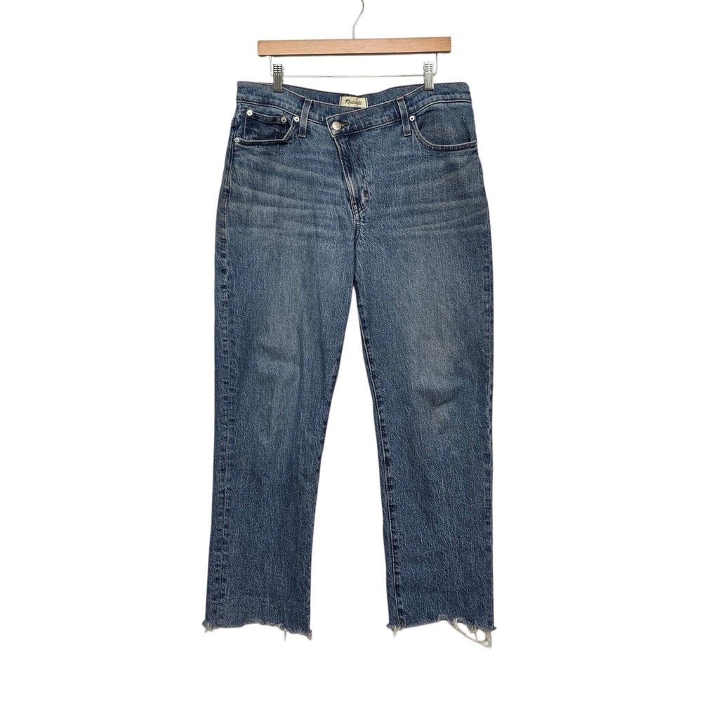 Madewell The Mid-Rise Perfect Vintage Jean Crossover Button Fly Blue Size 31